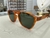 ÓCULOS ACETATO ESTAMPADO MEIO LARANJA - LENTE VERDE - DKO EYEWEAR