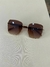 ÓCULOS METAL DOURADO QUADRADO LENTE MARROM - comprar online