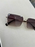 OCULOS QUADRADO METAL LENTE MARROM