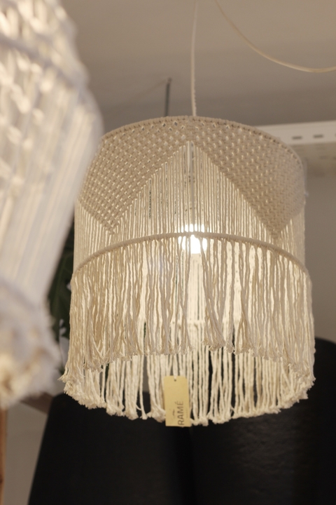 Lámpara Macramé Picos