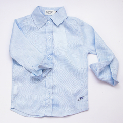 CAMISA LINHO INFANTIL AZUL BEBÊ - comprar online