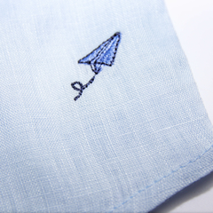 CAMISA LINHO INFANTIL AZUL BEBÊ