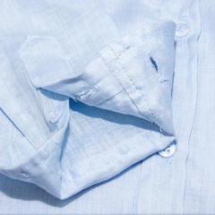 CAMISA LINHO INFANTIL AZUL BEBÊ - loja online