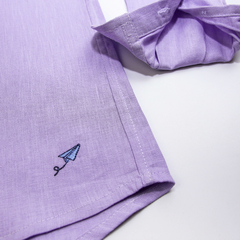 CAMISA LINHO INFANTIL LAVANDA - NINO BOYSWEAR