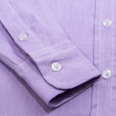 CAMISA LINHO INFANTIL LAVANDA - loja online