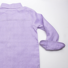 CAMISA LINHO INFANTIL LAVANDA na internet