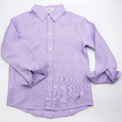 CAMISA LINHO INFANTIL LAVANDA - comprar online