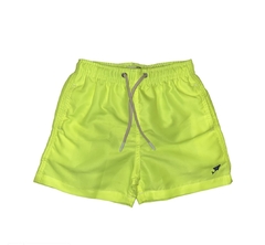 SHORTS INFANTIL AMARELO NEON