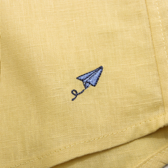 CAMISA LINHO INFANTIL AMARELA - NINO BOYSWEAR