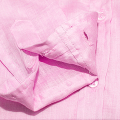 CAMISA LINHO INFANTIL ROSA CHICLETE - loja online