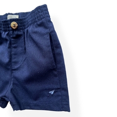 SHORTS INFANTIL LINHO AZUL MARINHO - comprar online