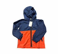 JAQUETA INFANTIL CORTA VENTO MARINHO/LARANJA - comprar online