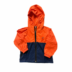 JAQUETA INFANTIL CORTA VENTO MARINHO/LARANJA