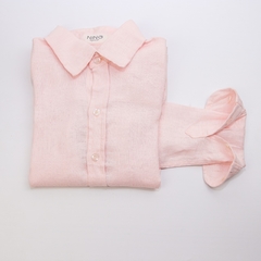 CAMISA LINHO INFANTIL ROSA BEBÊ - comprar online