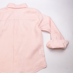CAMISA LINHO INFANTIL ROSA BEBÊ - NINO BOYSWEAR