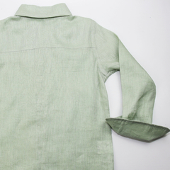 CAMISA LINHO INFANTIL MENTA na internet