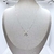 Colar feminino em prata 925 com pingente de coração delicado.