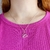 Colar feminino de prata 925 com pingente de borboleta.