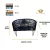 SILLON GERVASONI 2 CUERPOS NEGRO - comprar online