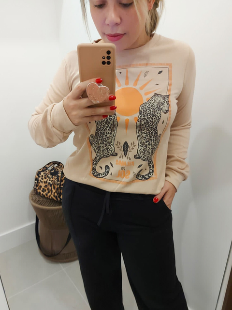 BLUSA MOLETOM MANGA LONGA - comprar online