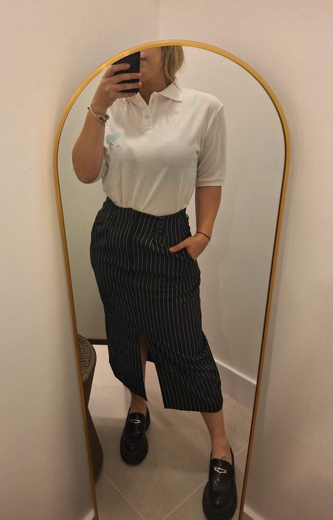 BLUSA GOLA POLO BRANCA RIVIERA