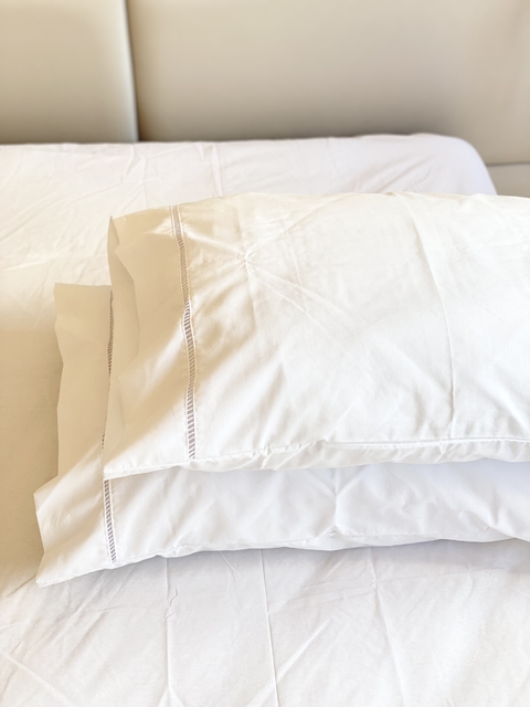 Jogo de Lençol 180 Fios Percal - Liso 3 peças