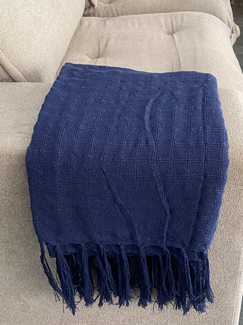 Manta para Sofá Azul