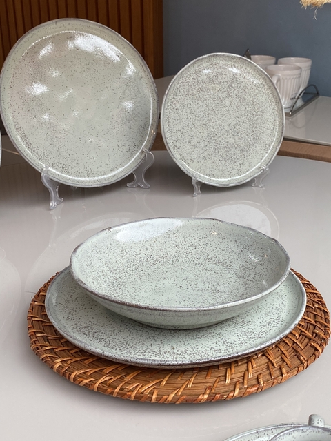 Pratos Jantar Bio Pistache Conjunto 6- Porto Brasil