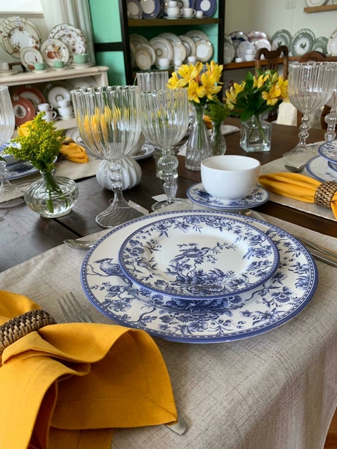 Conjunto com 6 Pratos Jantar Chinese Garden - Alleanza