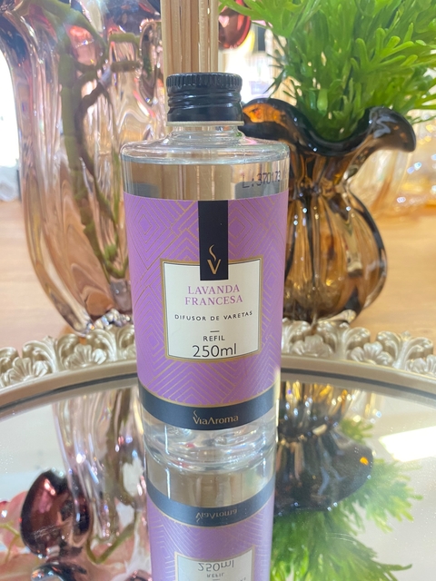 Refil Difusor de Varetas Lavanda Francesa Via Aroma 250 ml