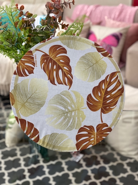 Capa Sousplat Costela de Adão Terra Cota