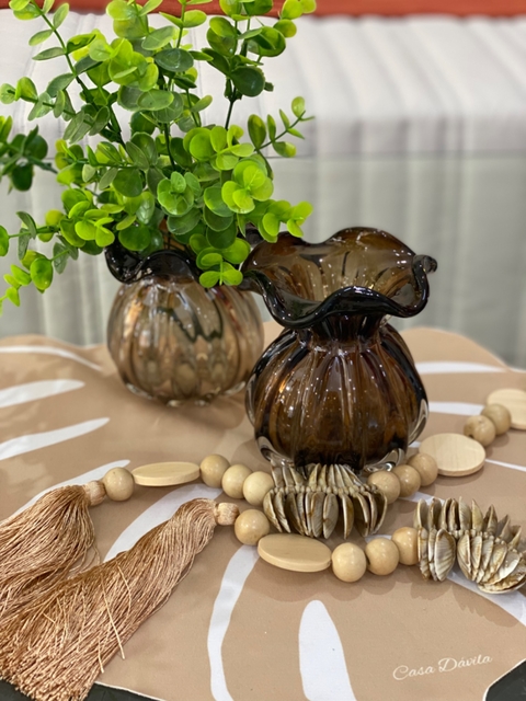 Vaso de Murano Marrom Italy