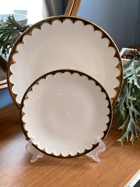 Aparelho 12 Peças Porcelana EGG -Wollf Pratos Janta e Sobremesa