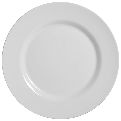 Conjunto 6 Pratos Rasos Branco Liso - Alleanza