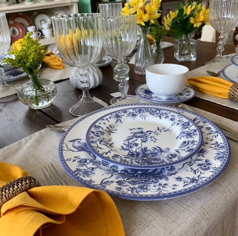 Conjunto 6 Pratos de Sobremesa Chinese Garden - Alleanza