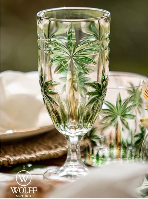 Conjunto com 6 Taças para Água Palm Tree 450 ml