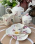 Imagem do Conjunto Café 3 Peças Branco Borboleta Porcelana Wolff