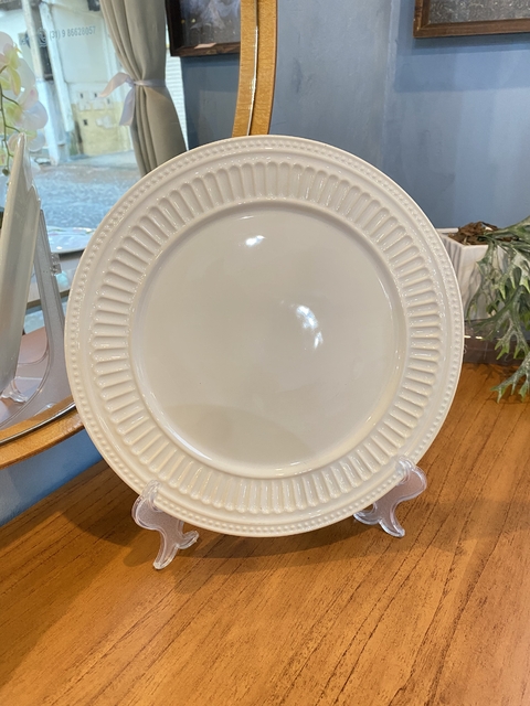Conjunto 6 Pratos de Sobremesa Poppy Branco