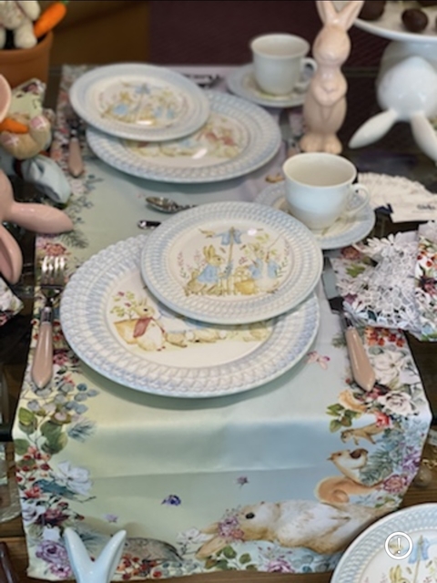 Trilho de Mesa Bosque Páscoa Color