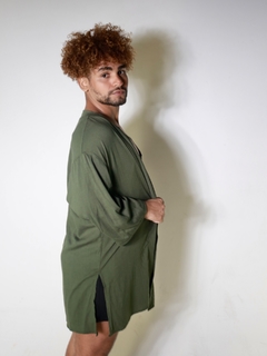 kimono Marina verde militar - Duas Marés