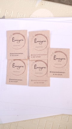Tarjetas personales o para negocio en Papel Reciclado x 100 - comprar online