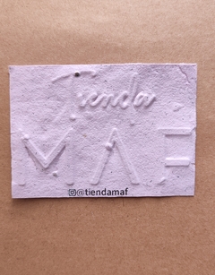 Tarjetas con sello relieve en Papel Reciclado x 100 en internet