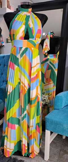 VESTIDO HALTER COLORES L22