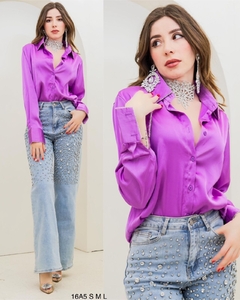 BLUSA APLIC MORADO 7169