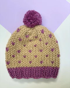 Gorro corazón rosa - comprar online