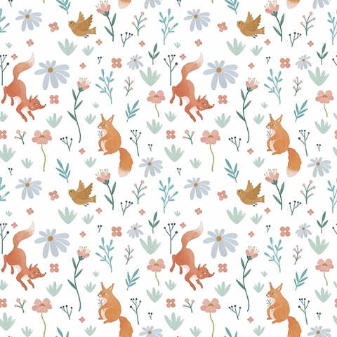 Papel de parede Animais da Floresta - comprar online