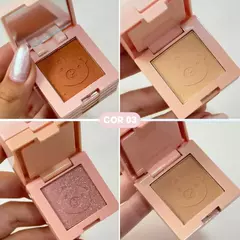 Mini Quarteto- Blush, Contorno, Iluminador, Pó e espelho- Lua e Neve - comprar online