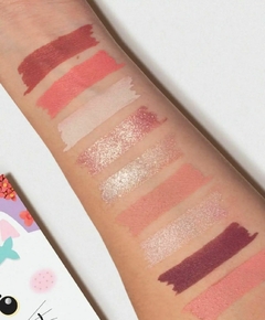 Paleta de Sombras 9 Cores Miaus Cats Collection SP Colors-Roxo - Preciosas cosmético Produtos de qualidade e preço acessivel 