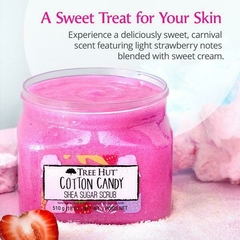 Tree Hut Cotton Candy Shea Sugar Scrub - Esfoliante Corporal - Preciosas cosmético Produtos de qualidade e preço acessivel 