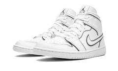 AIR JORDAN 1 RETRO MID IRIDESCENT REFLECTIVE WHITE